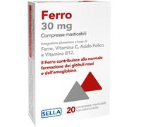Ferro - Integratore Alimentare Ferro per Stanchezza e Affaticamento Confezione 20 Compresse