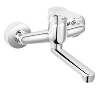 Ferro Isso rubinetto per lavabo a parete cromo BIS3