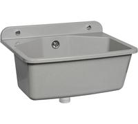 Ferro lavello industriale a 1 vasca 46x37 cm plastica DRK37/46G