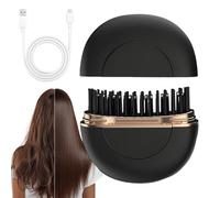 Ferro lisciante Mini,Impostazioni a 3 temperature di styling - Spazzola lisciante mini styling - per donne controllo dei briciole volume capelli lunghi corti ricci casa viaggio sport all'aperto