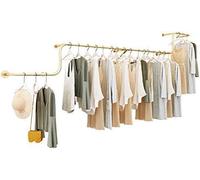 Ferro Metallo Negozio di Abbigliamento Espositore da Parete Argento, Uomo Donna Bambino Abbigliamento Commerciale Vendita al Dettaglio Asta Appendiabiti Appendiabiti da Soffitto/L/300 cm (A