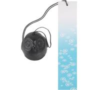 Ferro Nero Campanello Eolico Gufo Stile Giapponese per Giardino | Decorazione da Appendere per Interno e Cortile, Suono Nitido, Robusto e Non Facile da Rompere