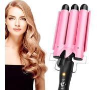 Ferro ondulato per capelli, arricciacapelli con 3 botti regolabili in temperatura, ferro arricciacapelli 25mm Mermaid Hair Waver con riscaldamento rapido, onda grande per capelli lunghi/corti