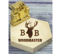 Ferro per marchio per legno con timbro termico, ferro per marchio personalizzato per la lavorazione del legno Realizzato a mano da Design (2,5 x 2,5 cm)