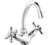 Ferro Retro rubinetto per lavabo verticale cromo XR2