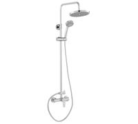 Ferro Ritto set doccia a parete con soffione cromo NP84-BTR7U