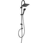 Ferro Squerto set doccia a parete con soffione nero NP22-BL