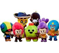 Ferro Stars Brawl Colt, Crow, Spike e Shelly La confezione contiene 20 cm un giocattolo di peluche casuale (rissa!!!)