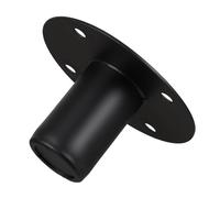 Ferro Supporto per Altoparlante Base Piatta Nero | Fori Preforati, Rivestimento Nero Resistente, per Dj Booth e Home Studio, Stabilità Migliorata