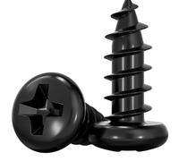 Ferro temprato acciaio al carbonio nero a testa tonda elettronica piccola vite a croce autofilettante M1M2M3M4M5mm(M5*12-100只)