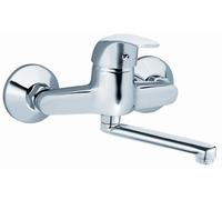 Ferro Vasto rubinetto per lavabo a parete cromo BVA3
