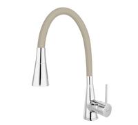 Ferro Zumba II rubinetto da cucina verticale cromo-beige BZA42P