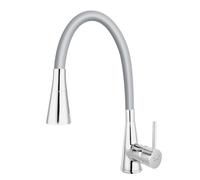 Ferro Zumba II rubinetto da cucina verticale cromo-grafite/grigio BZA42S
