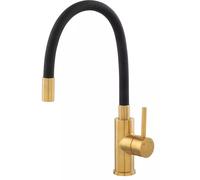 Ferro Zumba Inox Gold rubinetto da cucina verticale nero-oro/oro antico BZA4BSSG