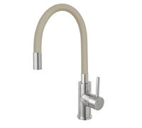Ferro Zumba rubinetto da cucina verticale beige-inox BZA4PSS