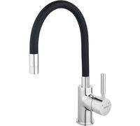 Ferro Zumba rubinetto da cucina verticale cromo-nero BZA4B
