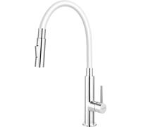 Ferro Zumba Slim 2F rubinetto da cucina verticale cromo-bianco BZA43W