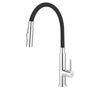 Ferro Zumba Slim 2F rubinetto da cucina verticale cromo-nero BZA43B