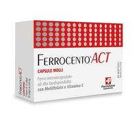 Ferrocento ACT Integratore di Ferro 30 Capsule Molli