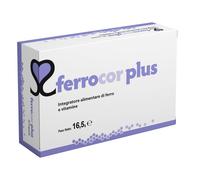 Ferrocor Plus 30 Capsule Integratore di Ferro con Vitamine C B12 e Acido Folico