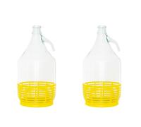 FERROELETTRA Damigiana Vetro 5 Litri - Bottiglione con Chiusura con Tappo a Pressione Ermetica - Dama per Olio - Contenitore Olio 5 Litri - Damigiane e Bottiglioni per Prodotti Alimentari (2)