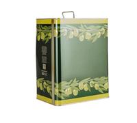 FERROELETTRA Lattina per Olio in Banda Stagnata, Verde, Contenitore Rettangolare 10L con Tappo Ermetico, 24,5x16x30 cm, per Conservazione Olio Alimentare, Professionale e Domestico, Made in Italy (5)
