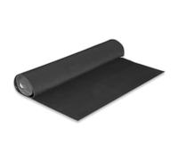 FERROELETTRA Tappeto Gomma Antiscivolo Millerighe Nero - Gomma Antiscivolo SBR per Pavimento, Ripiani, Cassetti, Carrelli - Altezza 130cm - Peso Specifico 1.5 gr/cm3 - Spessore 3mm (Rotolo 200x130cm)