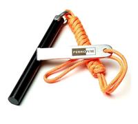 FERROFIRE FS125 Accendifuoco Professionale Resistente - Asta in Ferrocerio da 1.3cm x 12.7cm con Magnesio, Acciarino in Acciaio Legato e Paracord 550 per Campeggio, Sopravvivenza, Emergenze