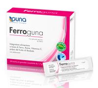 Ferroguna 28 Bustine Orosolubili Integratore Alimentare a Base di Ferro Rame