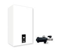 Ferroli Caldaia a Condensazione Bluehelix Alpha 28C 28 kW Metano\Gpl con Kit Scarico Fumi Cod. 0TPF4AWA Defangatore In Omaggio KIT COASSIALE