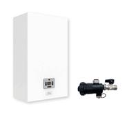 Ferroli Caldaia a Condensazione Bluehelix Theta 24 C Metano/GPL con Kit Scarico Fumi Con Defangatore In Omaggio ADATTATORE SDOPPIATO