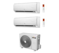 Ferroli Climatizzatore Dual Split 9000+12000 BTU Inverter Wi-Fi Condizionatore