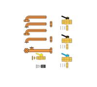 Ferroli Kit Collegamento Attacchi Rubinetto 012048W0