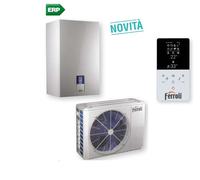 Ferroli Pompa Di Calore Ibrida Aria/Acqua Omnia S Hybrid C 10 kW per installazione splittata con produzione sanitaria istantanea comando incluso a bor