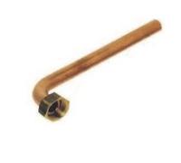 Ferroli Raccordo Rame Curvo Cartellato Ferroli D.18 Con Dado 3/4