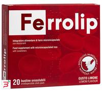 FERROLIP 20 BUSTINE OROSOLUBILI GUSTO LIMONE
