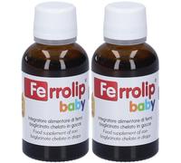 Ferrolip Baby Gocce Gusto Pesca 2x30 ml Gocce orali