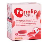 Ferrolip Forte 30 Stick Packs - Integratore di Ferro e Vitamine