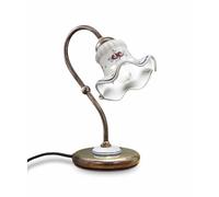 Lumetto Classico Chieti Metallo E Ceramica Nero Sfumato Rame 1 Luce E14