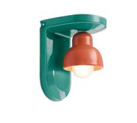 FerroLuce Applique da parete con 1 diffusore in ceramica dal design moderno decò [EEK: A]
