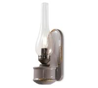 FerroLuce Applique da parete dal design industrial in ceramica con diffusore in