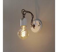 Ferroluce C665 applique in stile vintage bianco Ferroluce