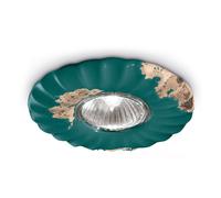 Spot Vintage Ceramica Verde 1 Luce Gu10 12Cm