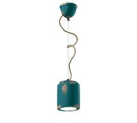 Lampadario Vintage Ceramica Verde 1 Luce E27