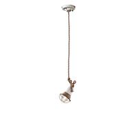 SOSPENSIONE CON GABBIA LOFT VINTAGE BIANCO C1660/1VIB