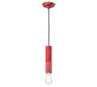 SOSPENSIONE CILINDRO STRETTO PI ROSSO CORALLO / CORAL RED C2500(ROC)