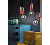 FerroLuce Lampada a sospensione in ceramica in stile industrial Urban 53W [EEK: A]