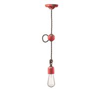 Sospensione Vintage Ceramica Rossa 1 Luce E27