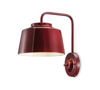 Applique Vintage 50'S Ferro E Ceramica Bordeaux 1 Luce E27