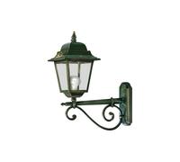 Applique Esterno Classica Gorizia Metallo Ceramica Verde Sfumato Oro 1 Luce E27